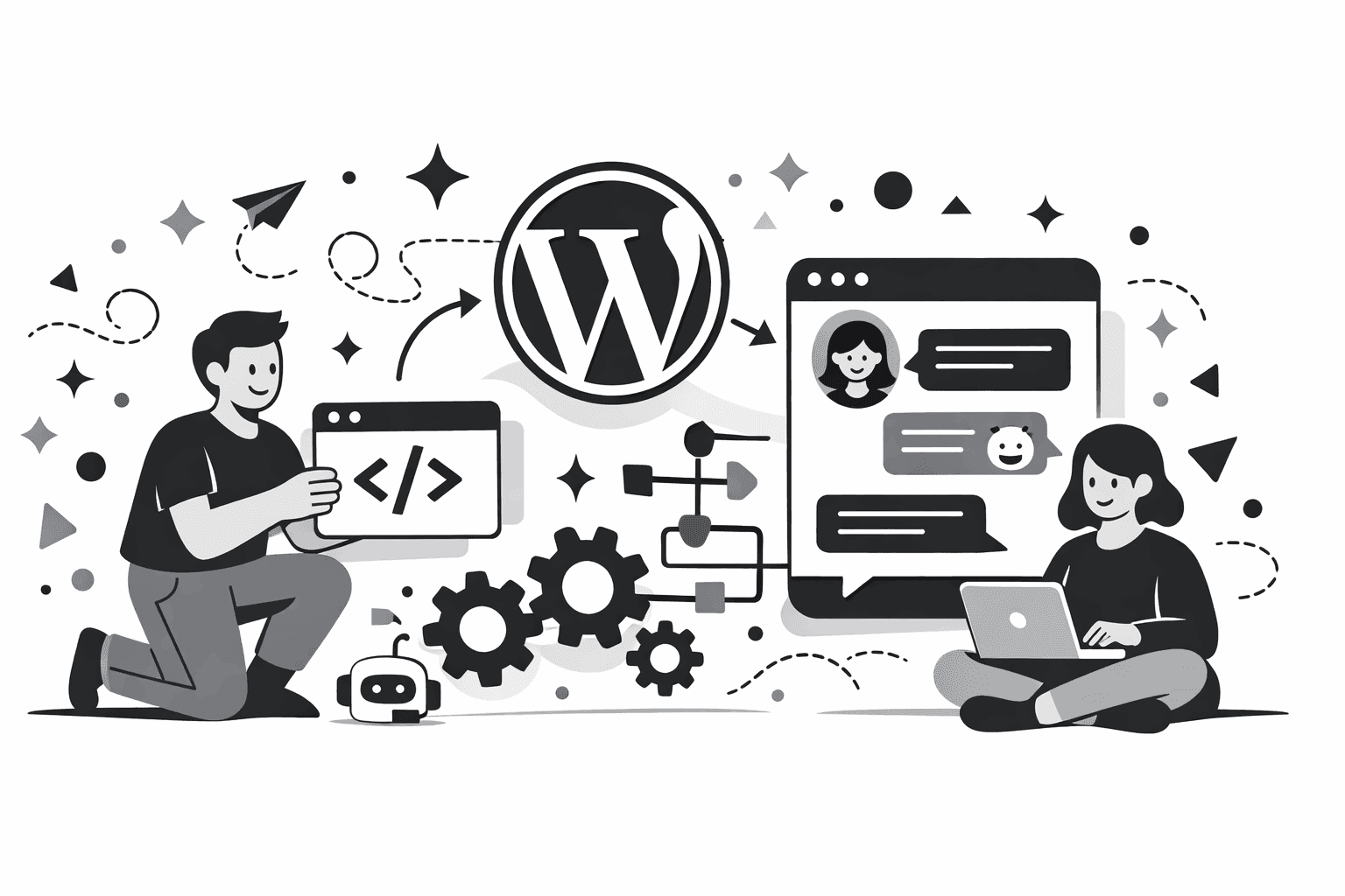 How to Add a Free Chat Widget to WordPress (No Plugin)