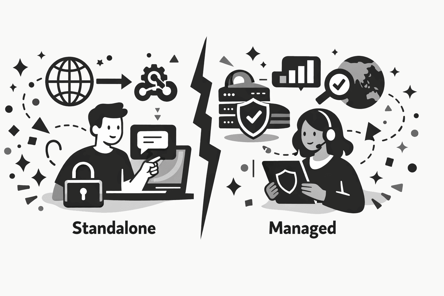 Standalone vs. Managed Chat Widgets for n8n